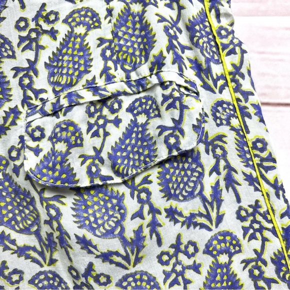 Roberta Roller Rabbit Lightweight Pineapple High Rise Lounge Pants - Picture 7 of 9